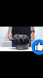 Helm Cargloss Warna Hitam Doff Terlaris Kaca Datar Hitam Ber SNI