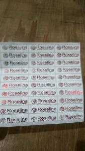 Merk Label Stiker Sandal Sepatu Per Lembar