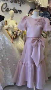 Premium Kimona set top and skirt ruffles
