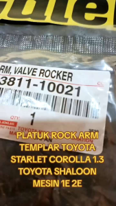 PLATUK KLEP ROCK ARM TEMPLAR TOYOTA STARLET TOYOTA COROLLA 1.3 COROLLA TWINCAM 1.3 TOYOTA SALOON ORI JAPAN