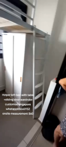 Loft bed customize for helper singapore