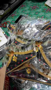 MAHKOTA BULU DAYAK KALIMANTAN HIASAN KEPALA (NO KERTAS)