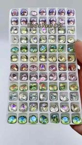 Nail Art Diamond Accessories K9 Birds Nest Cut Fat Square Shape Ringtones 美甲K9 鸟巢切肥方 指甲饰品