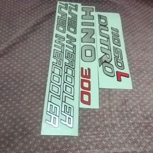 stiker mobil e300 110 SD L DUTRO TURBO INTERCOOLER