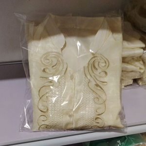 LADY CHINESE COLLAR V-NECK BARONG