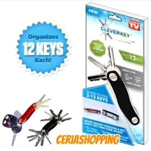 Clever Key As Seen TV smart Holder organizer kunci lipat gantungan new