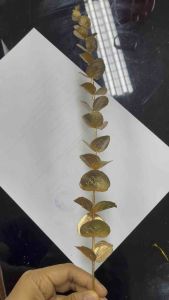 eucalyptus leaf artificial flower bunga dekorasi gold aksesoris fake flower