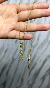 KALUNG KACANG PERMATA IMPORT KOREA ANTI KARAT