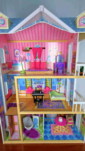 KidKraft My Dreamy Wooden Dollhouse – Perfect Playhouse for Kids with Furniture & Accessories