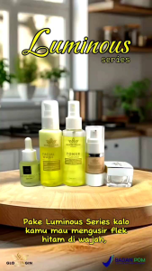 Glowingin Skincare BPOM Paket Whitening Glowing Acne Series 5 in 1 | Paket Premium
