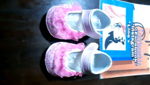 Pearl Detail & Floral Pink Print Baby Shoes: Perfect for Your Princess