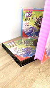 krayon set isi 150 pcs  alat lukis alat menggambar dan menulis