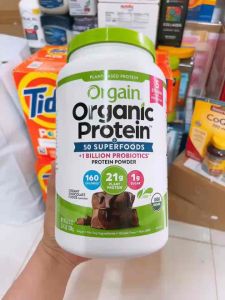 [ HSD 2027 ] Bột Protein Orgain Organic Protein Powder Chocolate 1.2kg Mỹ.