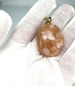 NATURAL SAKURA PENDANT AND NECKLACE ( The calming stone )