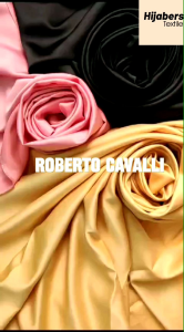 HijabersTex 1 Meter Bahan Satin ROBERTO Kain CAVALI