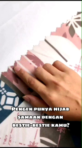 Kakania Hijab Jilbab Segiempat Voal Ultrafine Motif