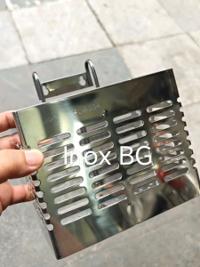 [Inox304] Ống đựng đũa thìa muỗng... 2 ngăn vuông chất liệu inox304 cao cấp