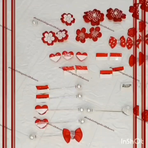 (1PCS) BROS HIJAB MERAH PUTIH IMPORT PREMIUM / TUSPIN DIRGAHAYU HUT RI / BROS BENDERA MERAH PUTIH 17 AGUSTUS /BROS BUNGA MERAH PUTIH FASHION / AKSESORIS JILBAB | TMP6920