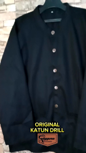 Stelan Pangsi Dewasa Katun Drill Hitam Premium Jumbo Size S-xxxL