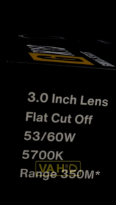Vahid Biled e10 / GX10 Gmax series | Proyektor LED 3 Inch Purple Lens Dual Core Cut Off Flat Satuan