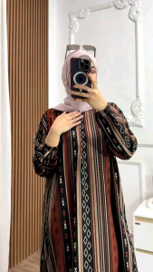 GAMIS DRES PANJANG RAYON VISCOSE PANJANG 135 - GAMIS RAYON PANJANG