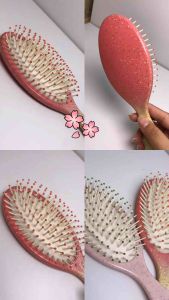 SEYLIN - Sisir Rambut Anti Kusut Empuk & Lembut warna Rose / Sisir Rambut Anti Rontok / Sisir Rambut Daily