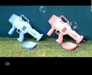 Mainan pistol bubble elektrik machine / bubble gun basoka tembakan balon gelembung sabun ss1526