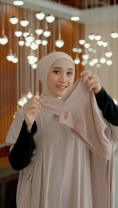 QUINZA inner Chin dalaman hijab ninja penutup dagu twist streetch aksesoris rambut ikat tali belakang