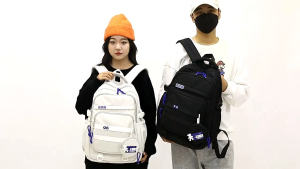 TAS RANSEL SEKOLAH BAHAN KANVAS MULTIFUNGSI RANSEL ANAK PEREMPUAN SD SMP SMA RANSEL CEWEK MODEL  IMPORT KOREA STYLE