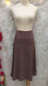 Chân Váy Chữ A Thêu Hoa Đính Hạt 2 hand hiệu / Size S(#CV64)