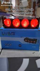 Lampu Tembak SQL 4 Mata LiuHJG Plus Devil NEW Alumunium Waterproof Premium