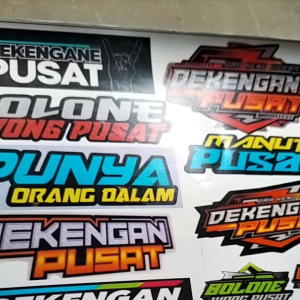 STIKER DEKENGAN PUSAT | STIKER ANTI AIR | STIKER VYNIL | STIKER GUS IQDAM | STIKER BAHAN VYNIL