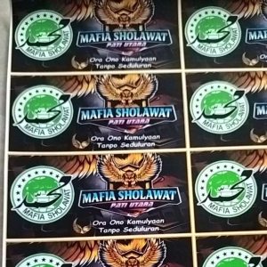 STIKER MAFIA SHOLAWAT | STIKER VYNIL | STIKER ANTI AIR | STIKER VYNIL 1 LEMBAR | STIKER PACK  STIKER ANI AIR| STIKER BAHAN VYNIL