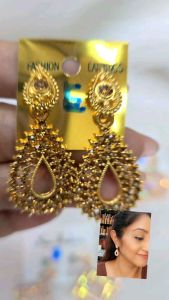ต่างหูอินเดีย งานพลอยอินเดีย สินค้าพร้อมจัดส่ง