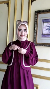 MIDI DRESS POLOLINEN VARIASI RENDA