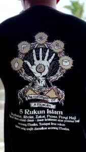 T-Shirt 5 rukun islam kain katun combet kaos kata kata kaos viral kaos pria distro kaos terbaru