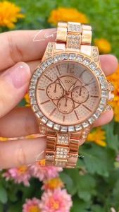 TRILLION ID Jam Tangan Wanita Mewah JW-49 Berlian Mewah Stainless Steel Anti Karat-Jam Tangan Quartz Wanita COD