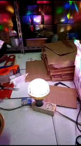 LAMPU DISCO LED FITTING TUMBLR MINI OTOMATIS WARNA WARNI RGB FU COLOR 3W dan 8W