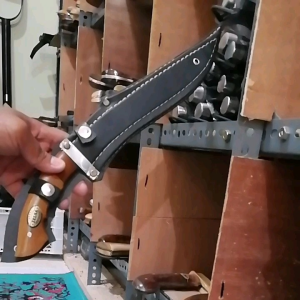 pisau laduk zelsa baja fulltang super tajam kalep hitam