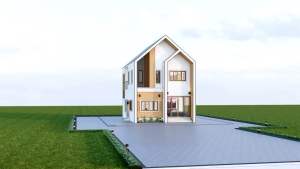 แบบบ้านอร์ดิกมินิมอล 2 ชั้น