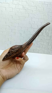 once pipa sedotan kayu galih asem ukir pak jenggot S73