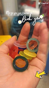 Nhẩn đá mã não đa sắc màu mang phong cách trẻ trung năng động cho Nam Nữ.