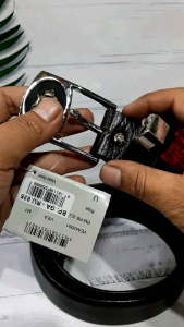 Ikat pinggang pria model jarum badan resleting kulit