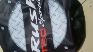 sarung ban serep rush tutup ban mobil RUSH bahan kulit sintetis tebal tahan lama