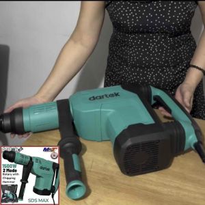 Dartek 2 Mode Rotary Hammer / Chipping Hammer SDS MAX 1500Watts 9kg for Industrial Work PRH6645
