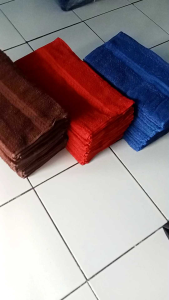 (1 WARNA SETENGAH LUSIN isi 6pcs) Handuk sport size 35x75cm/handuk leher keringat/handuk barbershop