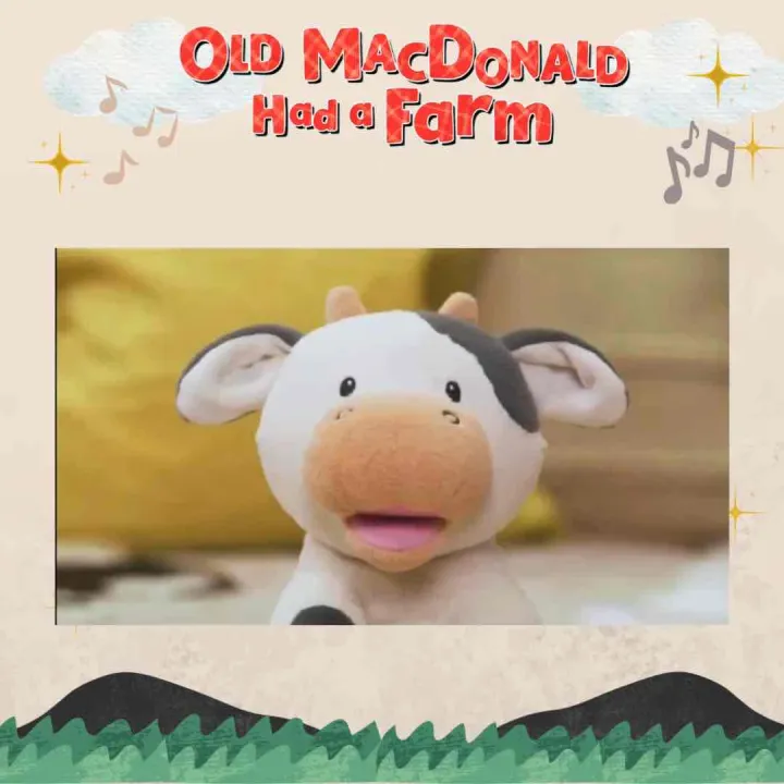 ของเล่นที่มีเสียงดนตรี พี่วัว ร้องเพลง Old Mac Donald เล่นเสียงสัตว์ Cow Music Toy, Baby gung