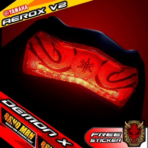 AEROX V2 2021 TAIL LIGHT NEW DECAL STICKER TINT XSERIES DESIGN