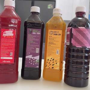 Combo siêu tiết kiệm 3 Chai Nước Cốt Dâu Tây Chanh Dây AAtiso Đỏ Mỗi Chai 425ml