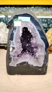 Natural Brazil High Gred Amethyst Agate Crystal Cave Ornament - Decorative home accessory - Indoor lighting decor - Super Crystal Mineral Enterprise